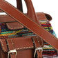 Edith Mini Bag in Recycled Cashmere Knit & Buffalo Leather - Multicolor