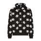 Jersey Hoodie with All-over DG Print - Black/White