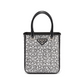 Small Satin Tote Bag with Crystals - Metal