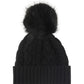 Beanie With Pom Pom - Black