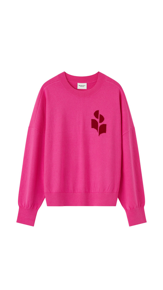 Marisans Cotton Sweater - Neon Pink