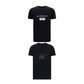 Slim T-shirt in Printed Jersey - Black