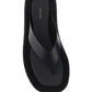 Ginza Sandal in Suede - Black
