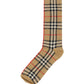 Vintage Check Intarsia Cotton Cashmere Blend Socks