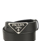 Saffiano Leather Belt - Black