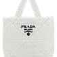 Quilted Shearling Tote Bag - White