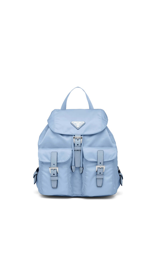 Small Re-Nylon Backpack - Celeste