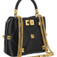 Small Roman Stud The Handle Bag In Nappa - Black