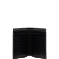Exaggerated Check and Leather Bifold Wallet - Dark Birch Brown