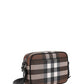 Bio-Based Check Crossbody Bag - Dark Birch Brown