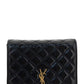 Women's Black Becky Mini Chain Bag In Quilted Patent Leather - Black