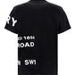 Horseferry Print Cotton Oversized T-shirt - Black