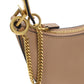 Mini Vlogo Signature Grainy Calfskin Hobo Bag - Brown