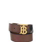 Reversible Monogram Motif Check Belt - Brown / Black
