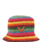 Straw Bucket Hat - Multi