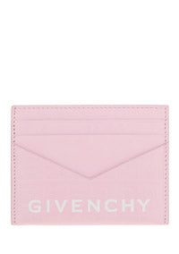 G Cut card holder in 4G leather- Pink