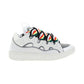 Leather Curb Sneakers - White