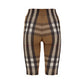 Check Print Stretch Jersey Cycling Shorts