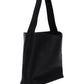 Hammered Leather Shopping Bag - Black