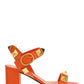 Roman Stud Calfskin Sandal 60MM - Orange