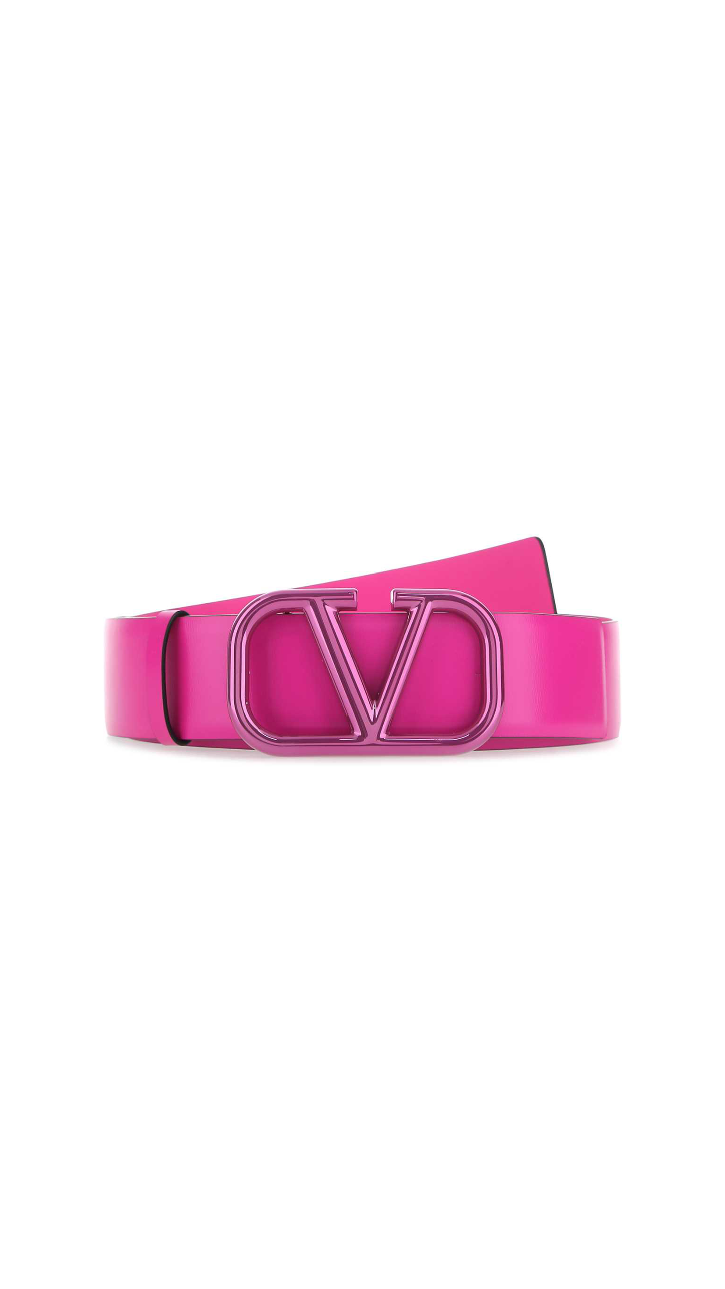 Vlogo Signature Belt in Glossy Calfskin 40mm - Pink PP