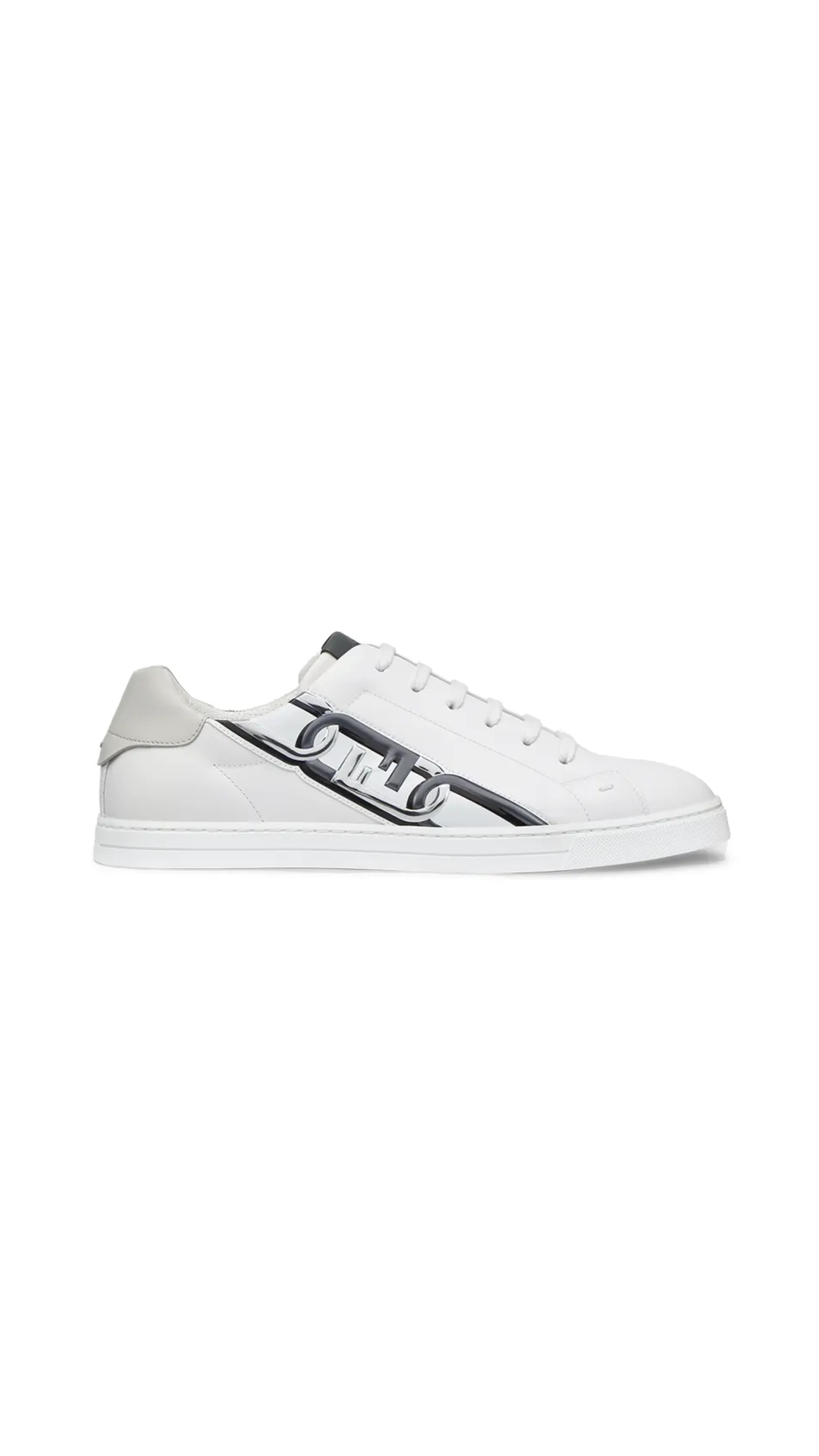 Leather Low-top Sneakers - White