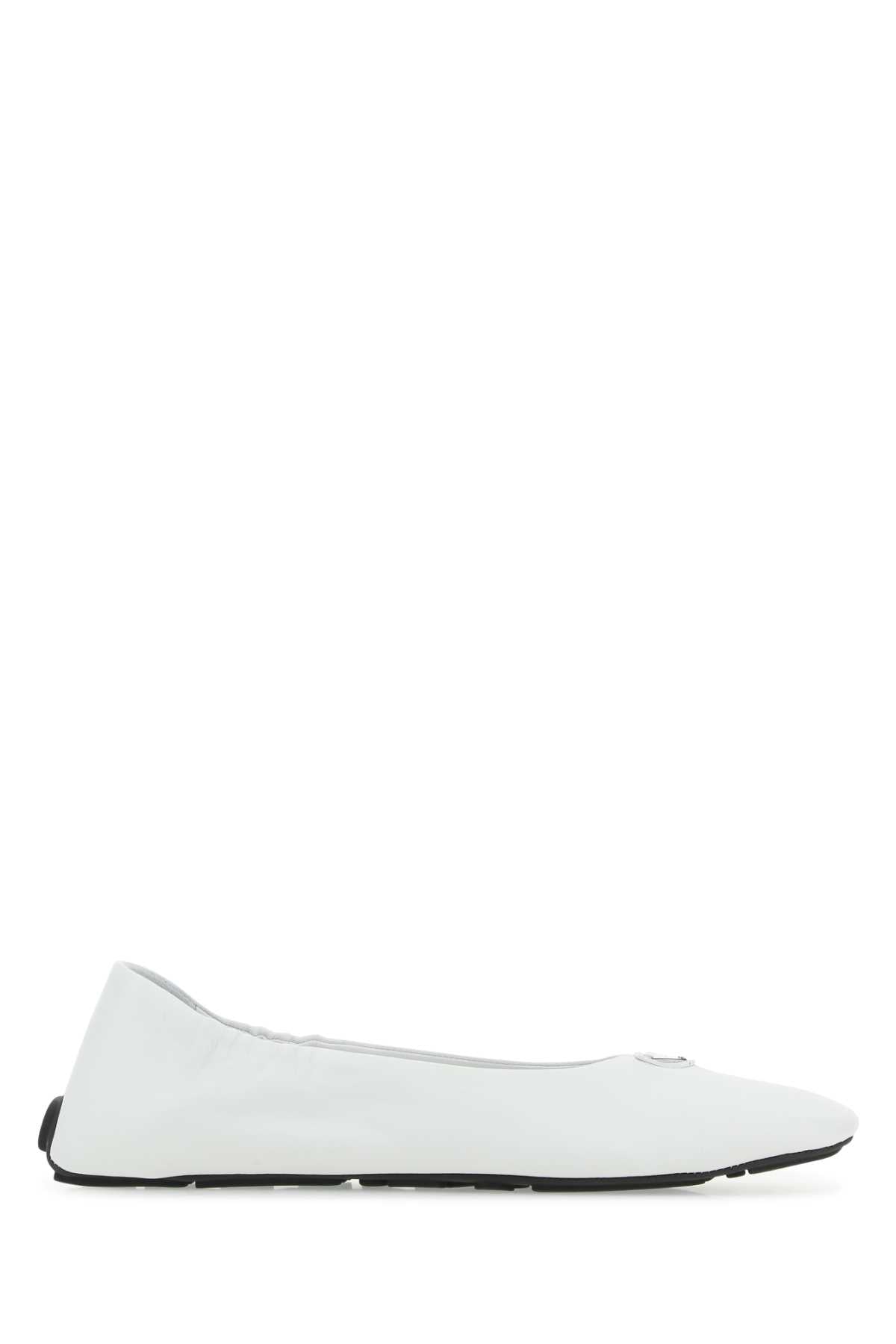 Patent Leather Ballerinas - White