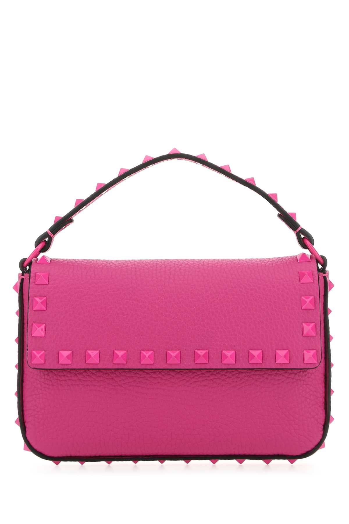 Rockstud Calfskin Pouch Crossbody Bag - Pink PP