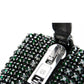 Heiress Medium Pouch Bag in Rhinestone Mesh