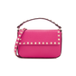 Rockstud Grainy Calfskin Pouch - Pink PP