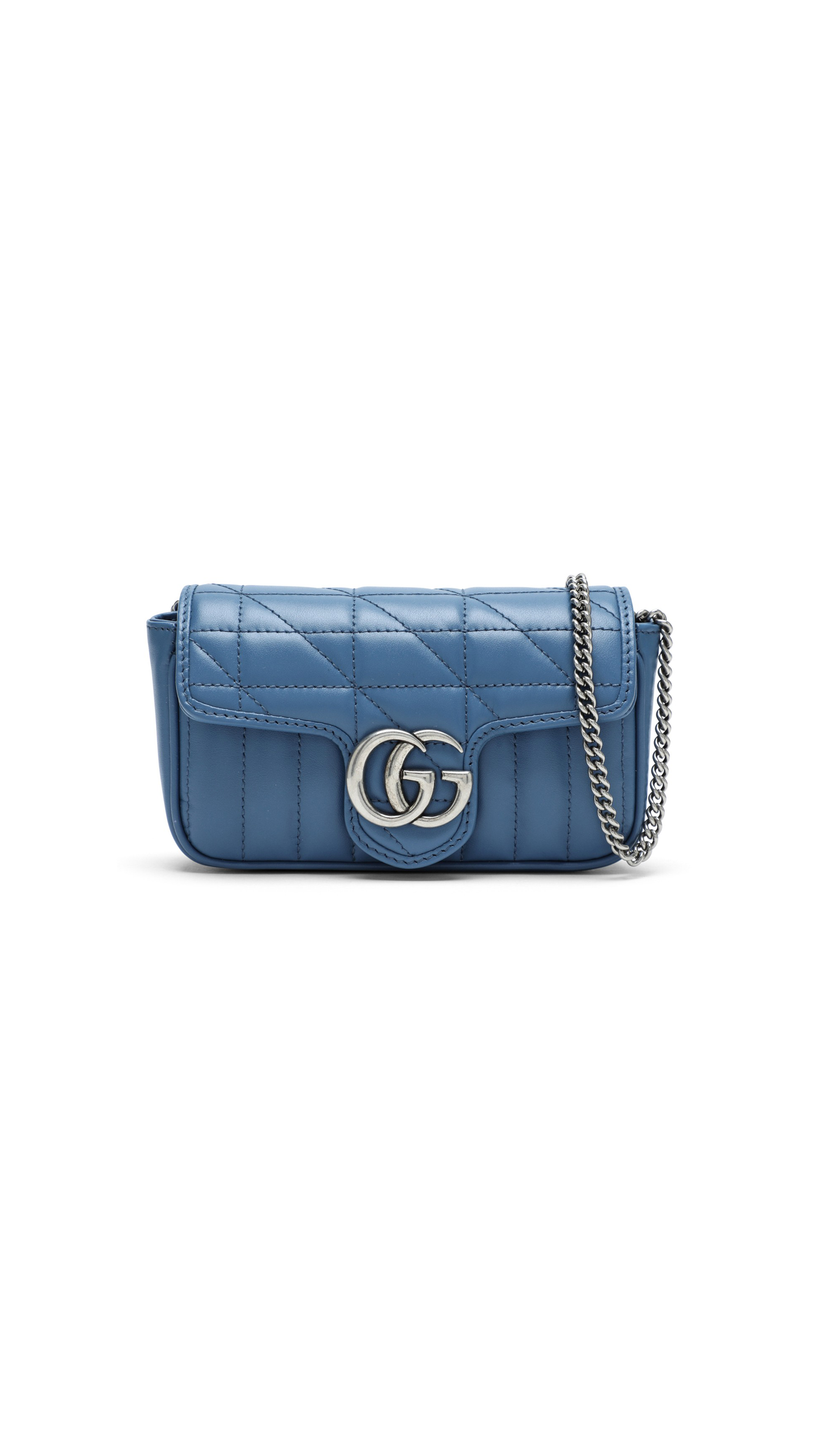 GG Marmont Super Mini Bag - Blue