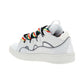 Leather Curb Sneakers - White