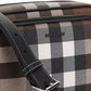 Bio-Based Check Crossbody Bag - Dark Birch Brown