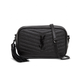 Lou Mini Bag in Quilted Grain de Poudre Embossed Leather - Black