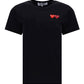 Double Heart T-shirt -  Black