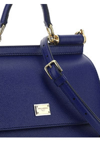 Medium Sicily Bag in Dauphine Calfskin - Blue