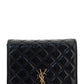 Women's Black Becky Mini Chain Bag In Quilted Patent Leather - Black