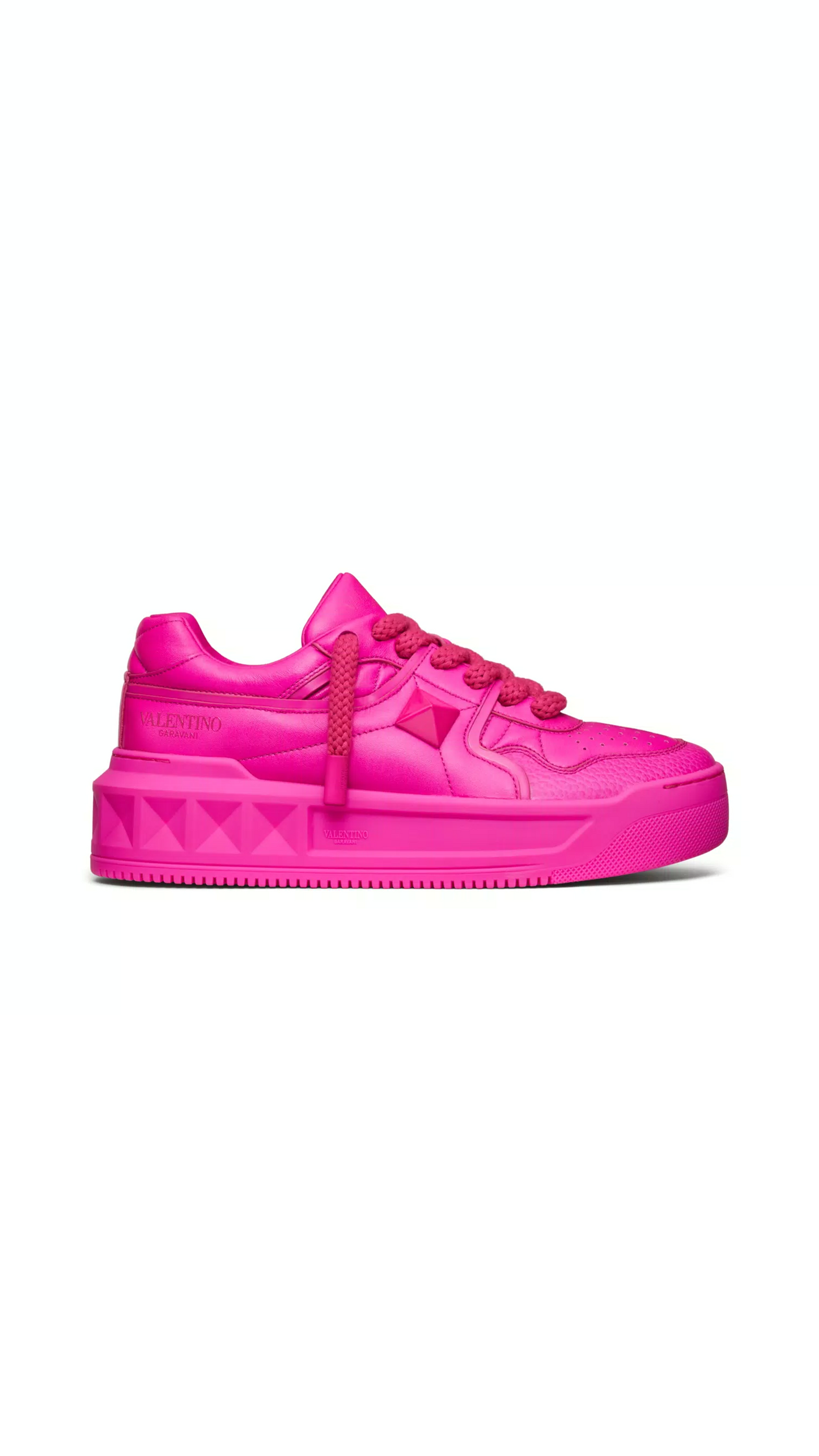 One Stud XL Sneaker in Nappa Leather - Pink PP