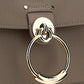 Mini Tess Day Bag in Grained & Shiny Calfskin - Powder