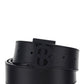 Monogram Motif Leather Belt - Black