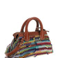 Edith Mini Bag in Recycled Cashmere Knit & Buffalo Leather - Multicolor