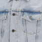 Diagonal Tab Slim Denim Jacket