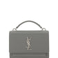 Sunset Chain Wallet Bag in Smooth Leather - Grey