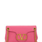 Stud Sign Nappa Shoulder Bag - Pink