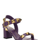 Roman Stud Calfskin Sandal 60MM - Purple