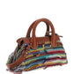 Edith Mini Bag in Recycled Cashmere Knit & Buffalo Leather - Multicolor