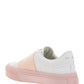 Sneakers In Leather With Givenchy Webbing - White / Powder Pink