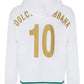 Jersey hoodie with patch - White
