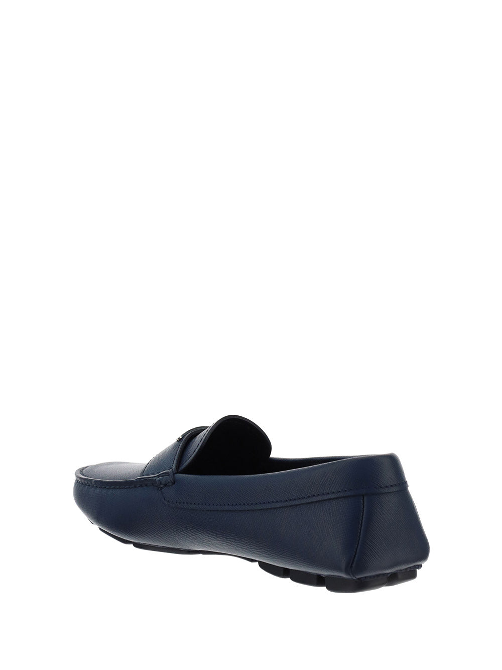 Saffiano Leather Loafers - Baltic Blue