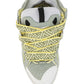 Leather Curb Sneakers - Grey / Blue